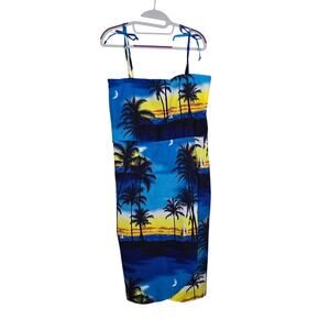 Women's Sweethearts are Made in Hawaii Blue Wrap Look Swim Coverup | Size Small